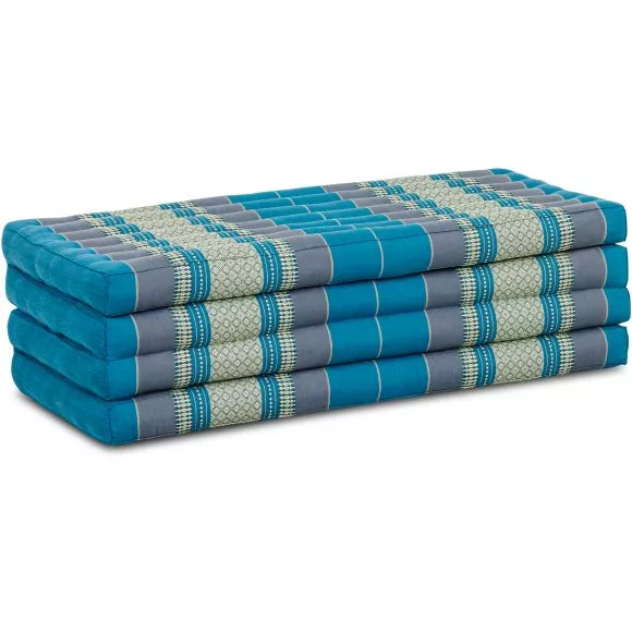 Folding Mattress, 200 cm x 110 cm, light blue