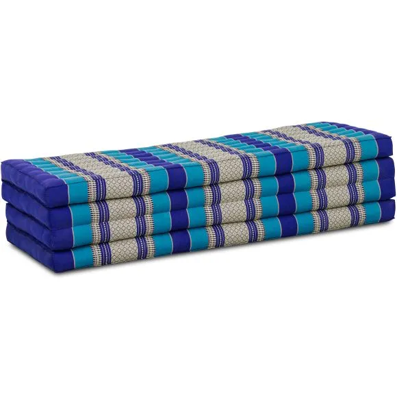Folding Mattress, 200 cm x 140 cm, blue
