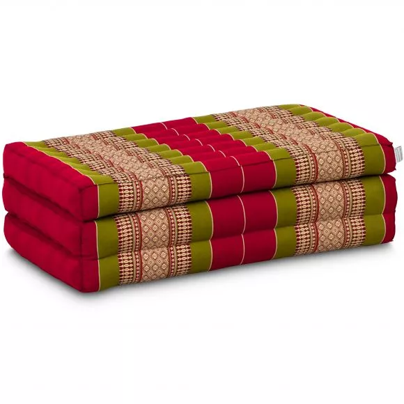 Folding Mattress, 140 cm x 70 cm, red / green