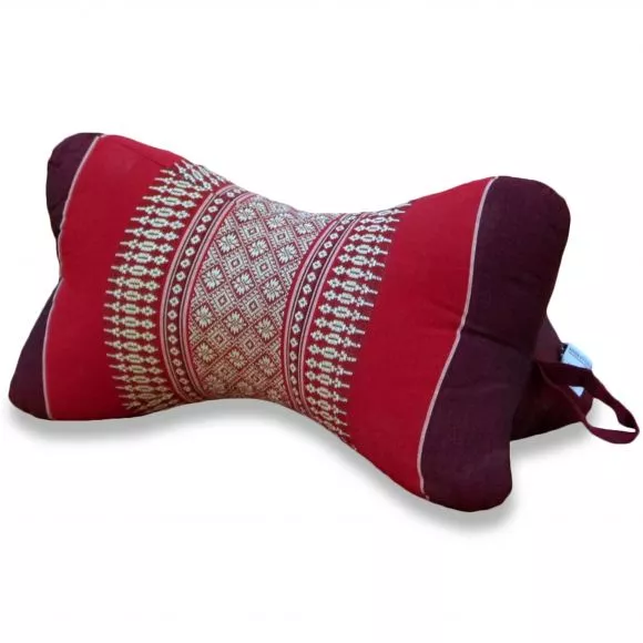 Bone Neck Pillow, ruby-red