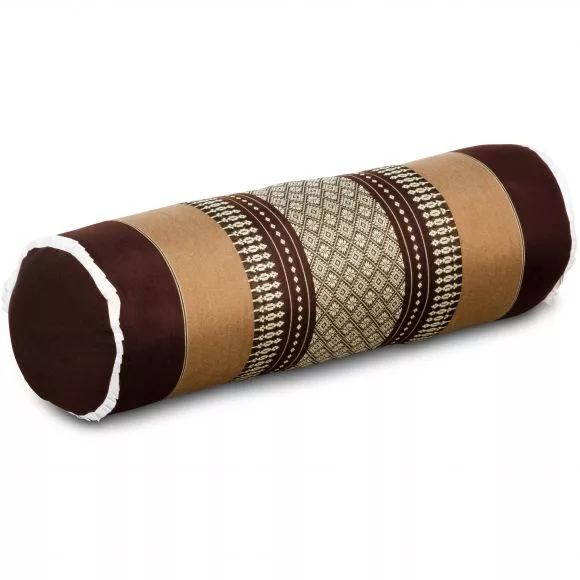 Kapok Bolster, Neck Pillow, brown