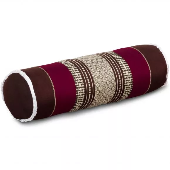 Kapok Bolster, Neck Pillow, bordeaux