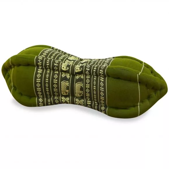 Papaya Neck Pillow, green / elephants