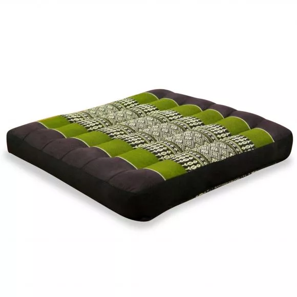 Kapok Seat Cushion, Size M, brown / green