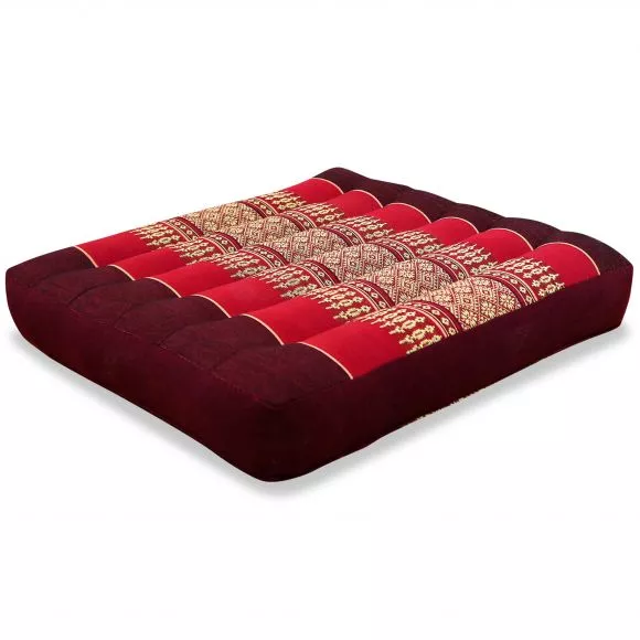 Kapok Seat Cushion, Size M, ruby-red
