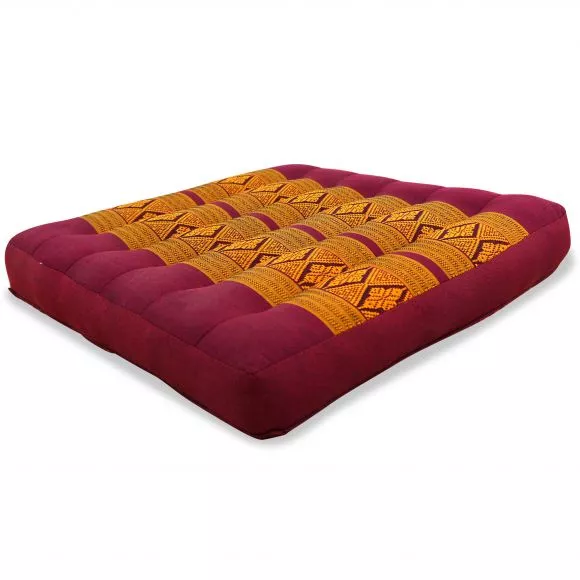 Kapok Seat Cushion, Size M, red / yellow