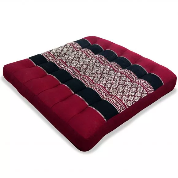 Kapok Seat Cushion, Size M, red / black