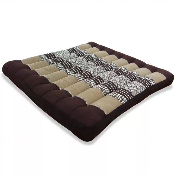 Kapok Seat Cushion, Size L,  brown