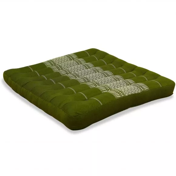 Kapok Seat Cushion, Size L,  green