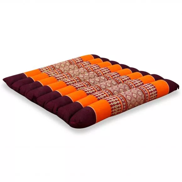 Kapok Quilted Seat Cushion, Size M, orange