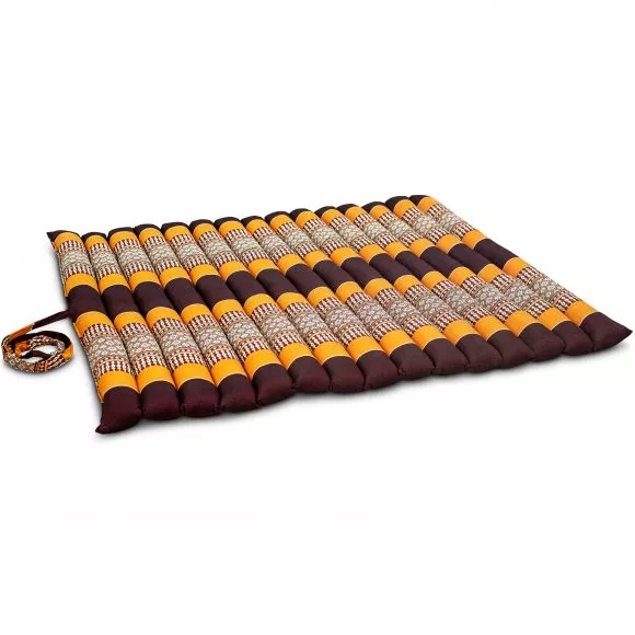 Kapok Quilted Cushion 75 cm (Orange)