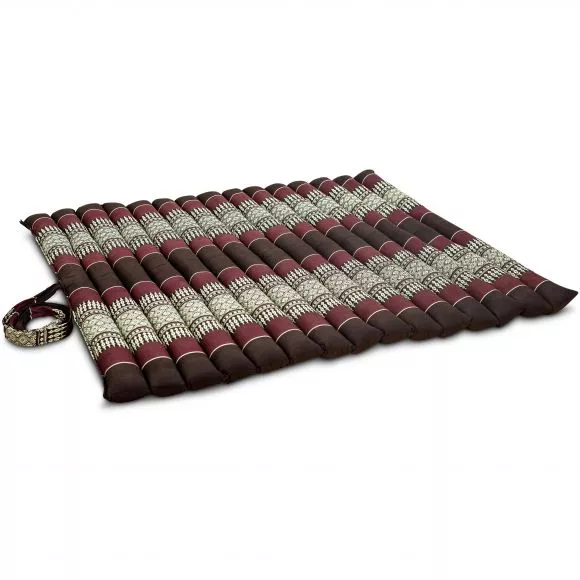 Kapok Quilted Cushion 75 cm (Wine Red)