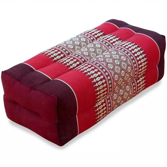 Block pillow, ruby-red