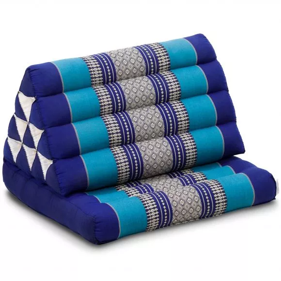 Thai Cushion 1 Fold, blue