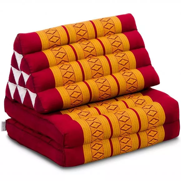 Thai Cushion 2 Fold, red / yellow