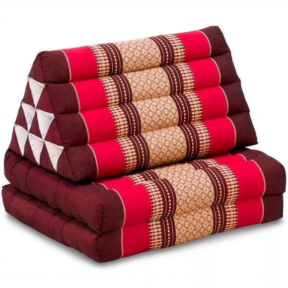 Thai Cushion 2 Fold, ruby-red