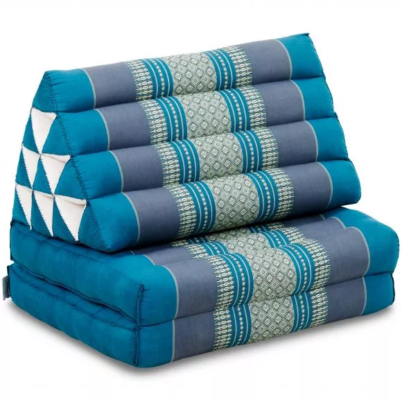 Thai Cushion 2 Fold, light blue