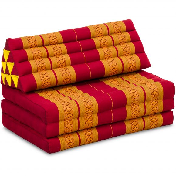 Thai Cushion XXL-Width, red / yellow