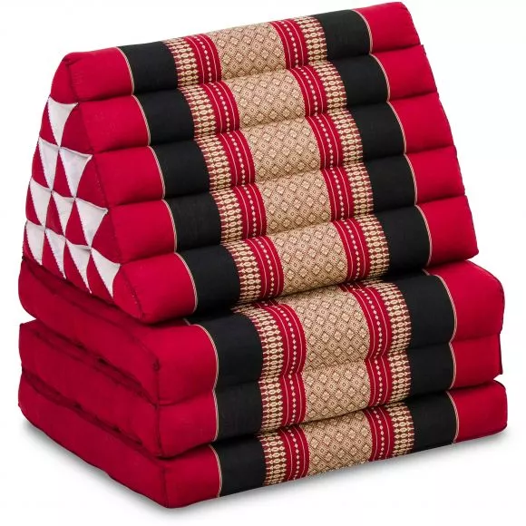 Thai Cushion XXL-Height, red / black