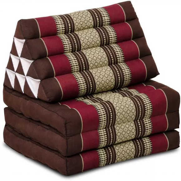 Thai Cushion 3 Fold, bordeaux