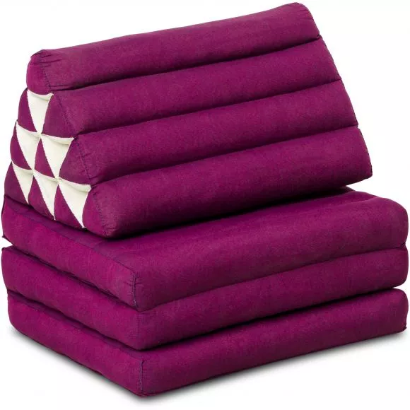 Thai Cushion 3 Fold (Solid Dark Pink)