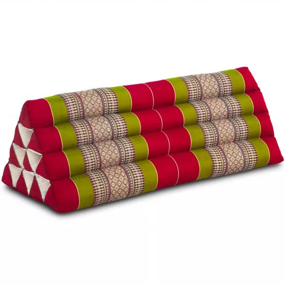 Triangle Cushion XXL-Width, red / green