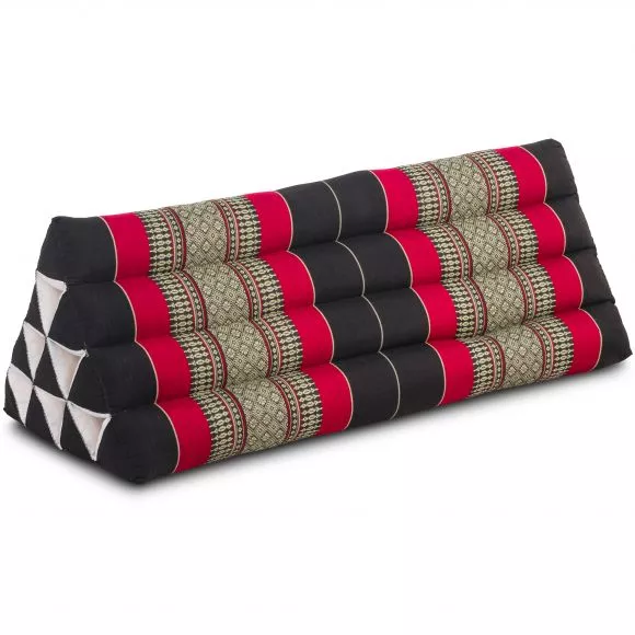 Triangle Cushion XXL-Width, black / red