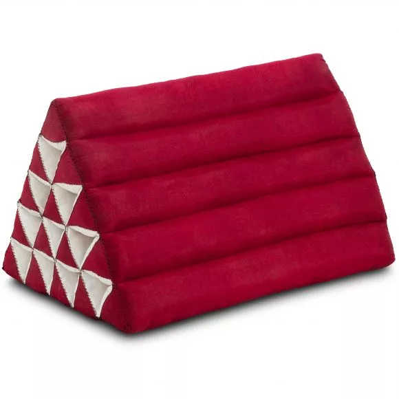 Triangle Cushion XXL-Height, monochrome, red