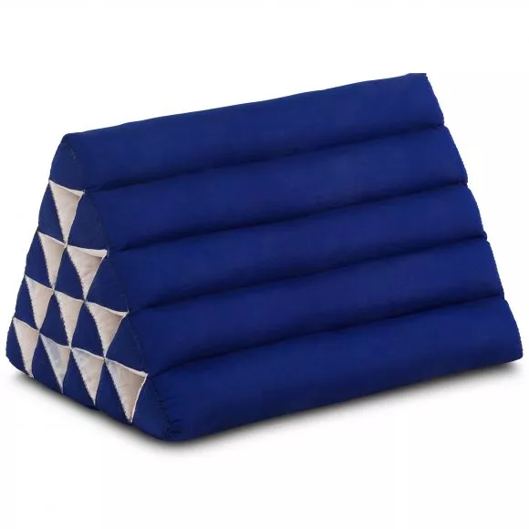 Triangle Cushion XXL-Height, monochrome, blue