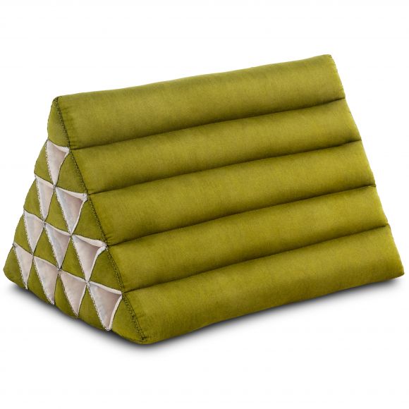 Triangle Cushion XXL-Height, monochrome, green