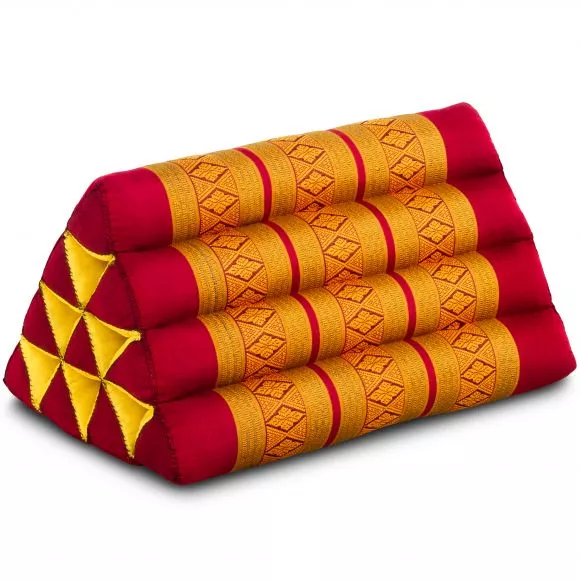 Triangle Cushion, red / yellow