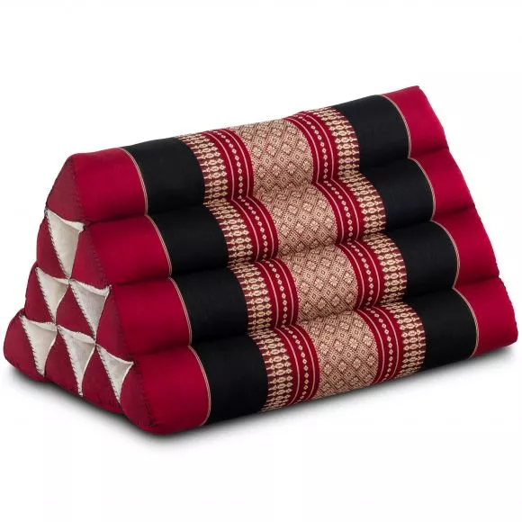 Triangle Cushion, red / black