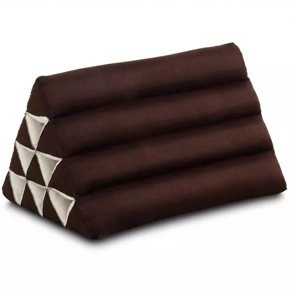 Triangle Cushion, monochrome, brown