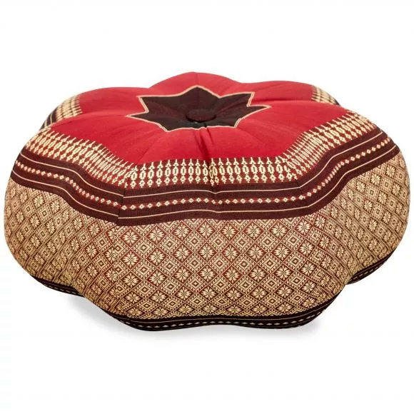 Zafu Cushion, great star, ruby-red