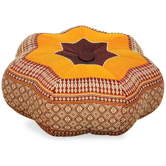 Zafu Cushion, little star, orange