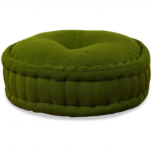 Zafu Pillow, monochrome, green