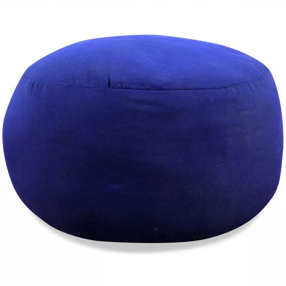Small Zafu Pillow, monochrome, blue