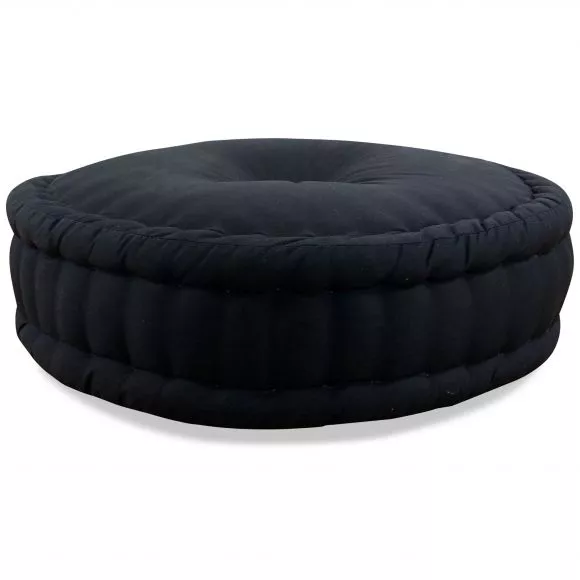 Zafu Pillow, monochrome, black