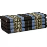 Folding Mattress, 200 cm x 110 cm, blue elephants