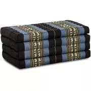 Folding Mattress, 200 cm x 80 cm, blue elephants