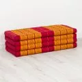 Folding Mattress, 200 cm x 110 cm, red / yellow