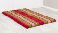 Folding Mattress, 200 cm x 110 cm, red / green