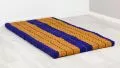 Folding Mattress, 200 cm x 110 cm, blue / yellow