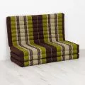 Folding Mattress, 200 cm x 110 cm, brown / green
