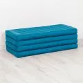Kapok Folding Mattress, 110cm wide, Basic (Solid Light Blue)