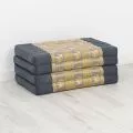 Folding Mattress, 200 cm x 80 cm, silk, grey/elephants