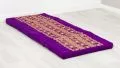 Folding Mattress, 200 cm x 80 cm, silk, purple/elephants