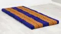 Folding Mattress, 200 cm x 80 cm, blue / yellow