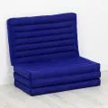Folding Mattress, 200 cm x 80 cm, blue monochrome