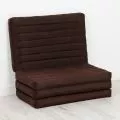 Folding Mattress, 200 cm x 80 cm, brown monochrome